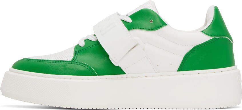 GANNI Green  White Sporty Sneakers - Picture 3