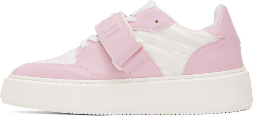 GANNI Pink  White Sporty Sneakers - Picture 3