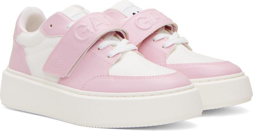 GANNI Pink  White Sporty Sneakers - Picture 2