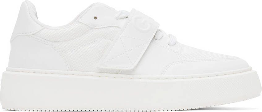 GANNI White Sporty Mix Sneakers - Picture 5