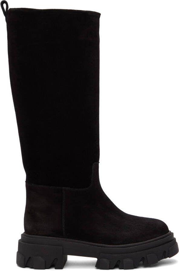 GIABORGHINI Black Perni 07 Suede Boots