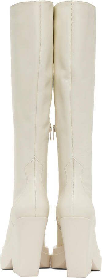 GIABORGHINI Off-White Gia 14 Boots - Picture 3
