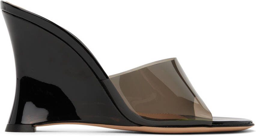 Gianvito Rossi Black Elle 95 Heeled Sandals - Picture 4