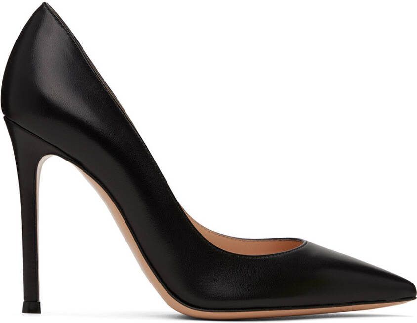 Gianvito Rossi Black Pointed Heels - Picture 5