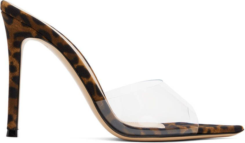 Gianvito Rossi Brown Elle 85 Mules - Picture 5