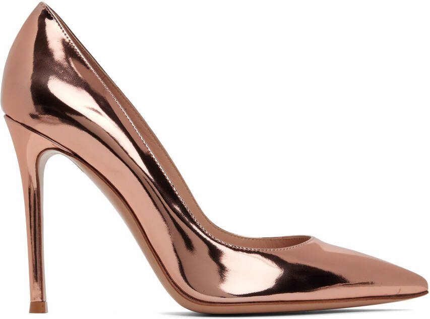 Gianvito Rossi Brown Gianvito 105 Heels - Picture 5