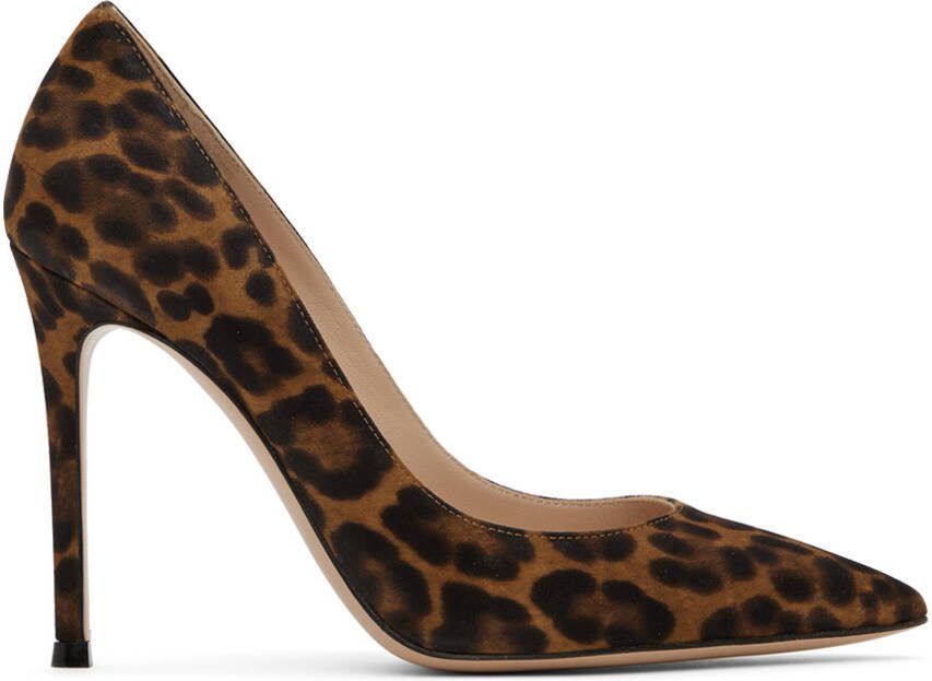 Gianvito Rossi Brown Gianvito 105 Heels - Picture 5