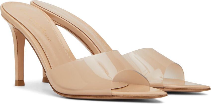Gianvito Rossi Beige Elle 85 Heels - Picture 2
