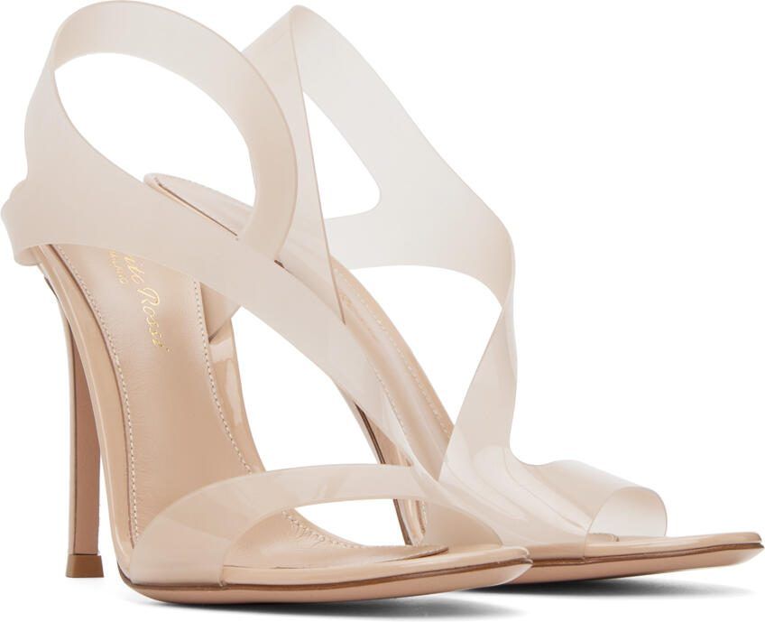 Gianvito Rossi Beige Metropolis 105 Heeled Sandals - Picture 7