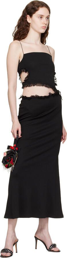 Gianvito Rossi Black Bijoux Crystal Heeled Sandals - Picture 4