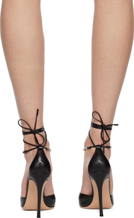 Gianvito Rossi Black Brilliant Heels