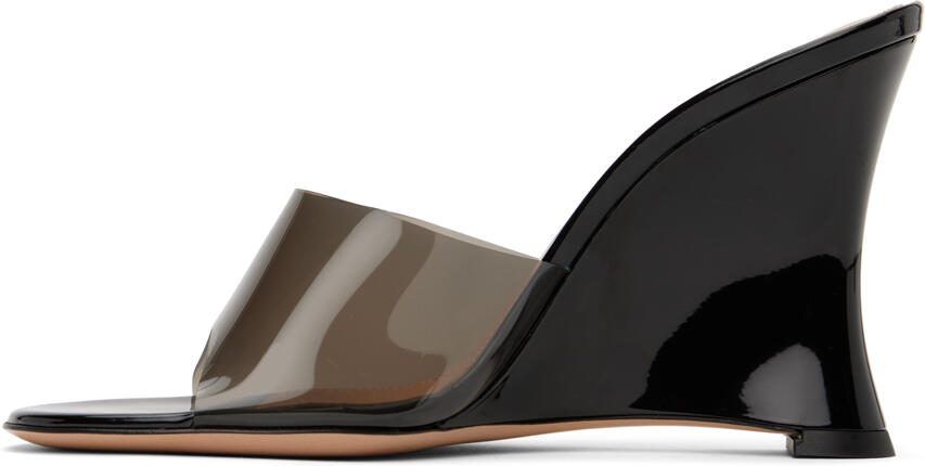 Gianvito Rossi Black Elle 95 Heeled Sandals - Picture 6