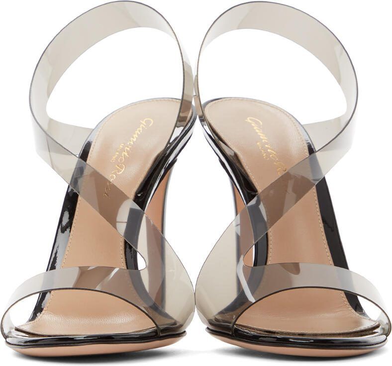 Gianvito Rossi Black Metropolis 105 Heeled Sandals - Picture 11