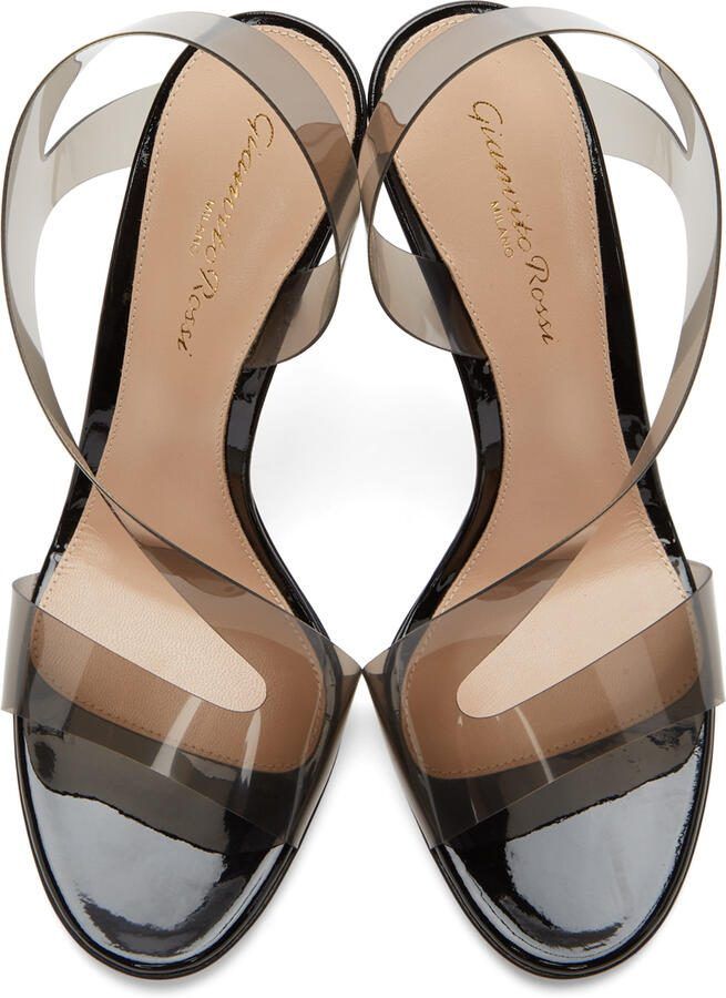 Gianvito Rossi Black Metropolis 105 Heeled Sandals - Picture 10