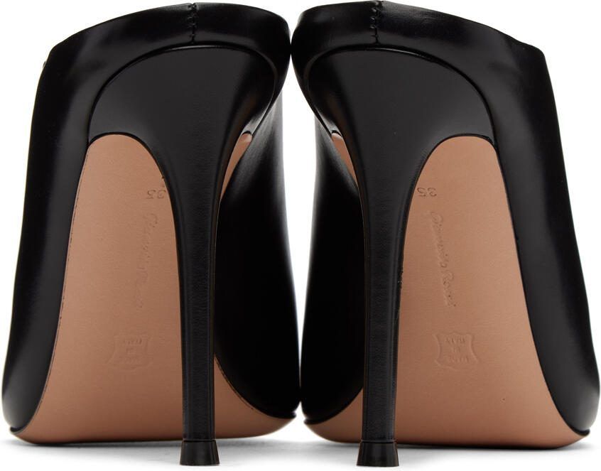 Gianvito Rossi Black Nova Mules