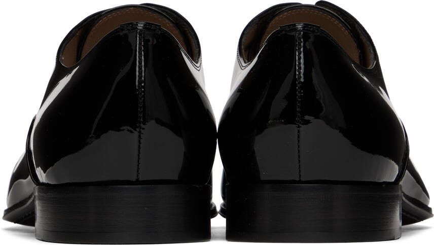 Gianvito Rossi Black Patent Vittorio Vernice Lace-Up Derbys
