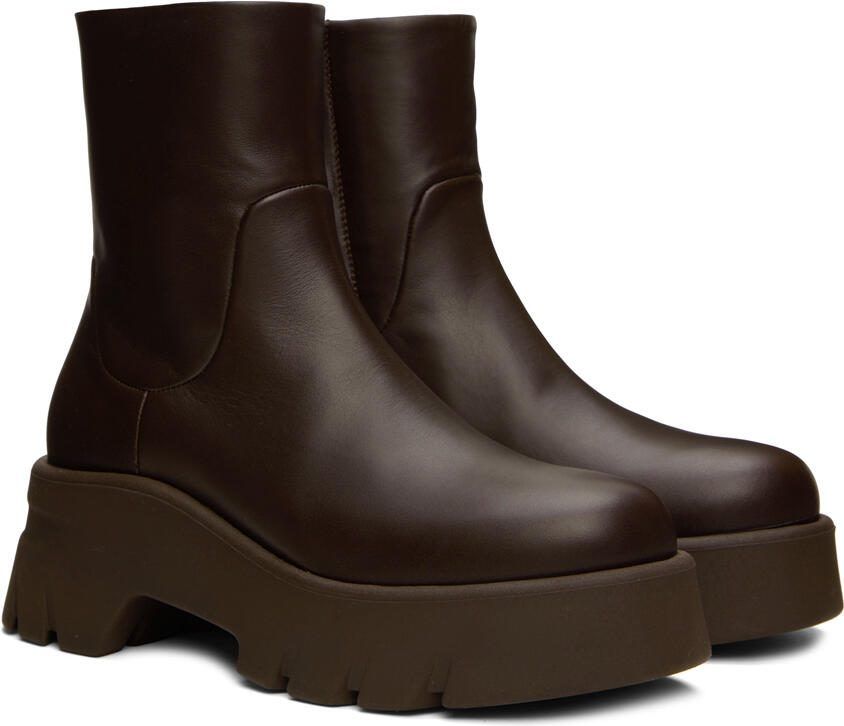 Gianvito Rossi Brown Montey Boots - Picture 2