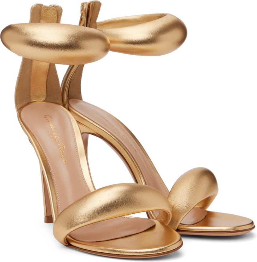 Gianvito Rossi Gold Bijoux Heeled Sandals - Picture 2