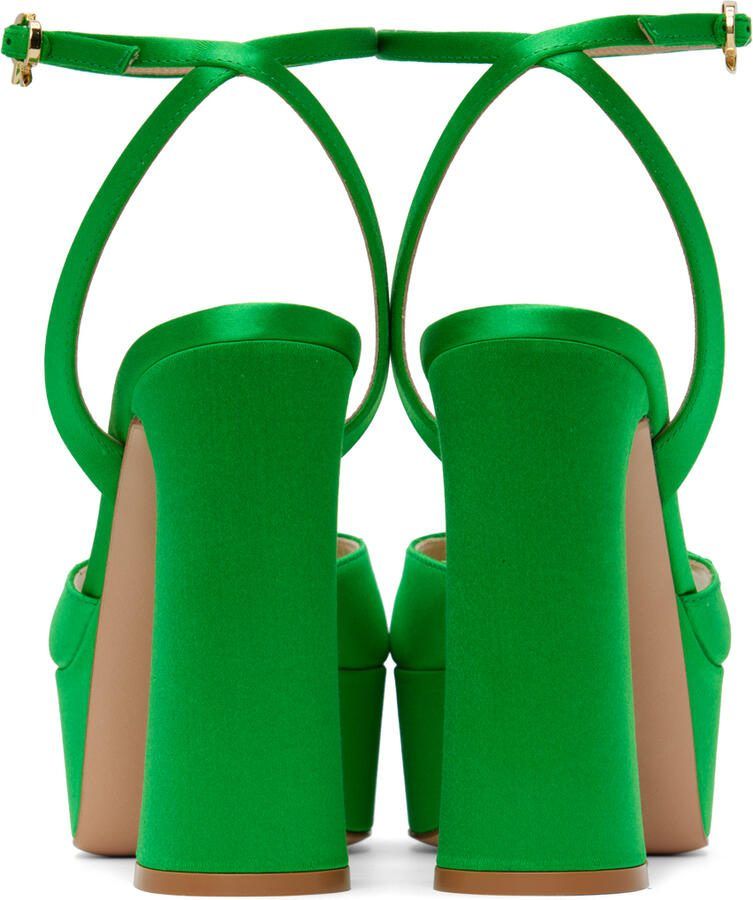 Gianvito Rossi Green Maddy Platform Sandals - Picture 2