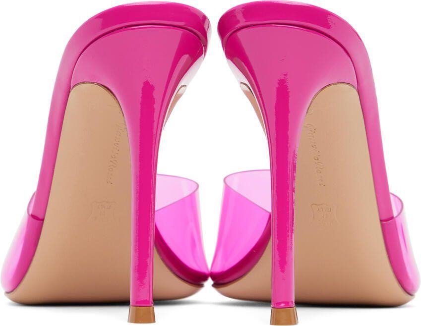 Gianvito Rossi Pink Elle 85 Mules