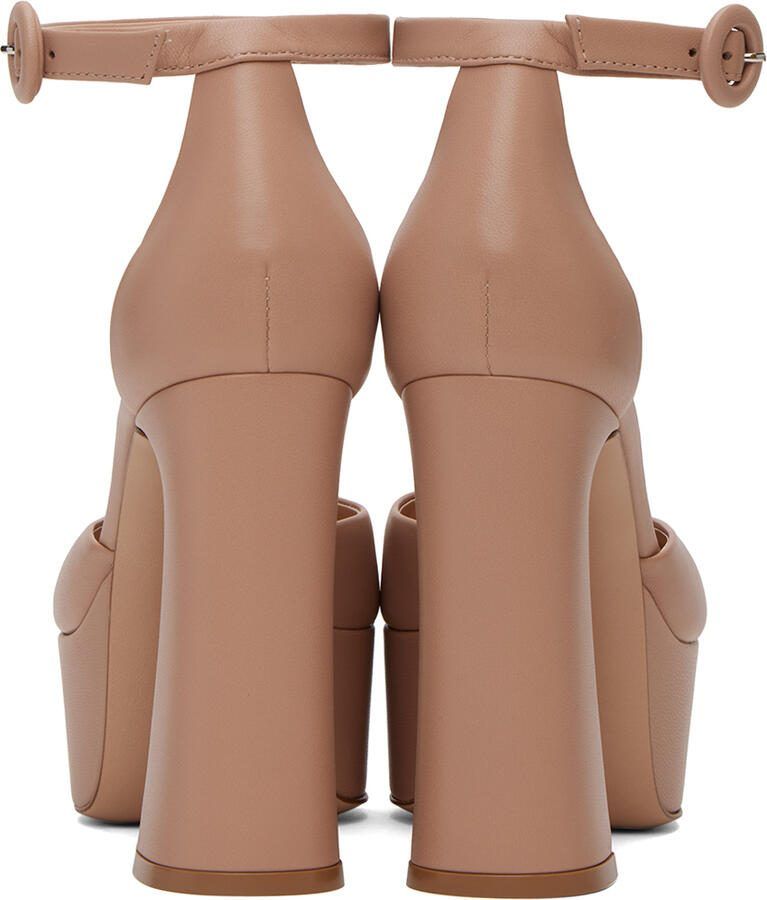 Gianvito Rossi Pink Holly D'Orsay Heels