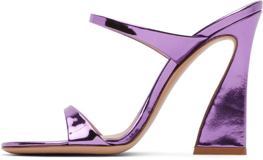 Gianvito Rossi Purple Aura Heeled Sandals - Picture 3