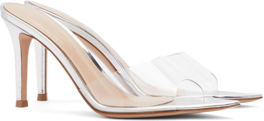 Gianvito Rossi Silver Elle Heeled Sandals - Picture 2