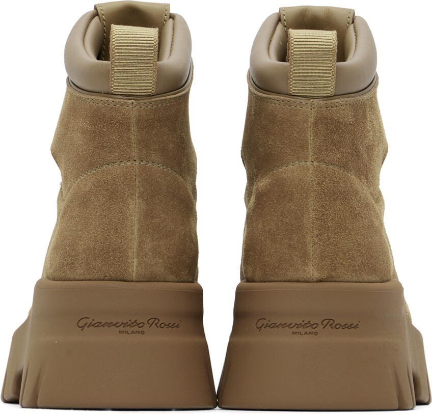 Gianvito Rossi Tan Vancouver Ankle Boots