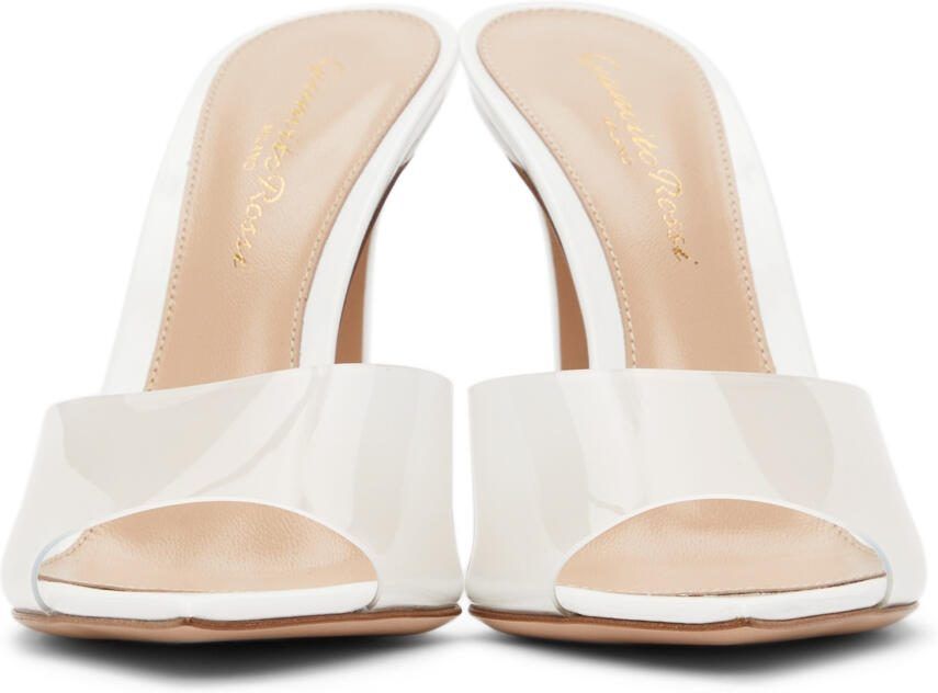 Gianvito Rossi White Elle 105 Heeled Sandals - Picture 2