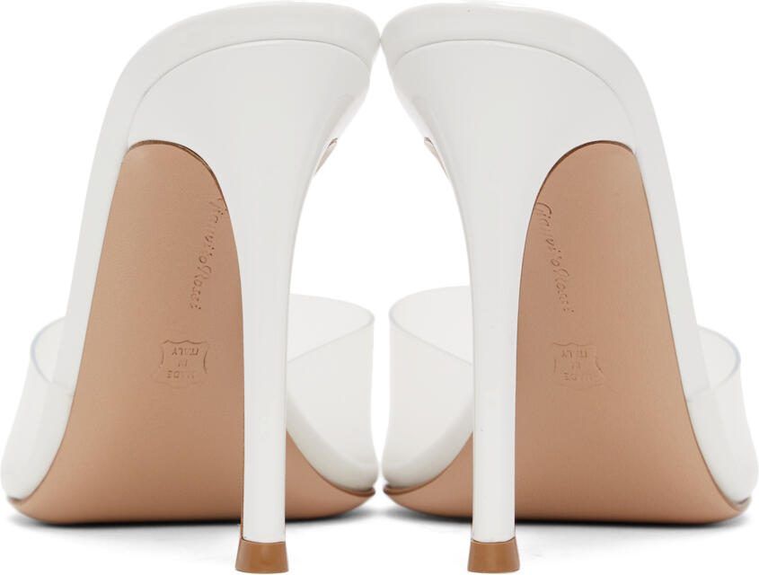 Gianvito Rossi White Elle 105 Heeled Sandals