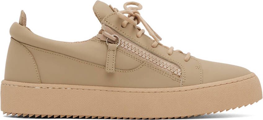 Giuseppe Zanotti Beige Frankie Sneakers - Picture 5