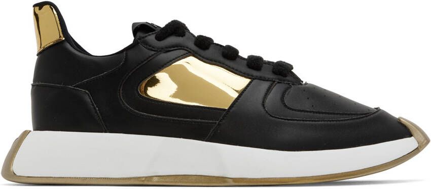 Giuseppe Zanotti Black  Gold Ferox Sneakers