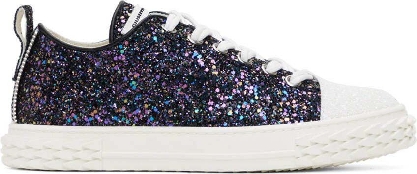 Giuseppe Zanotti Black  White Blabber Sneakers - Picture 5