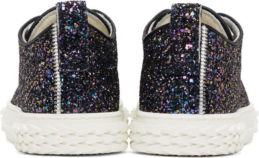 Giuseppe Zanotti Black  White Blabber Sneakers