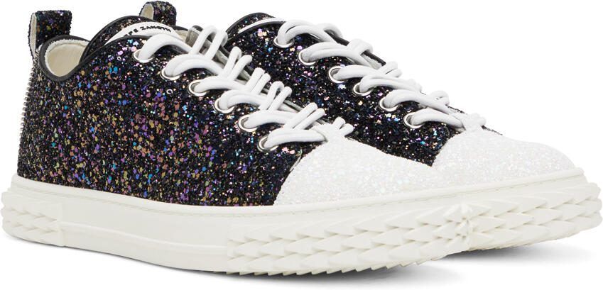 Giuseppe Zanotti Black  White Blabber Sneakers - Picture 2