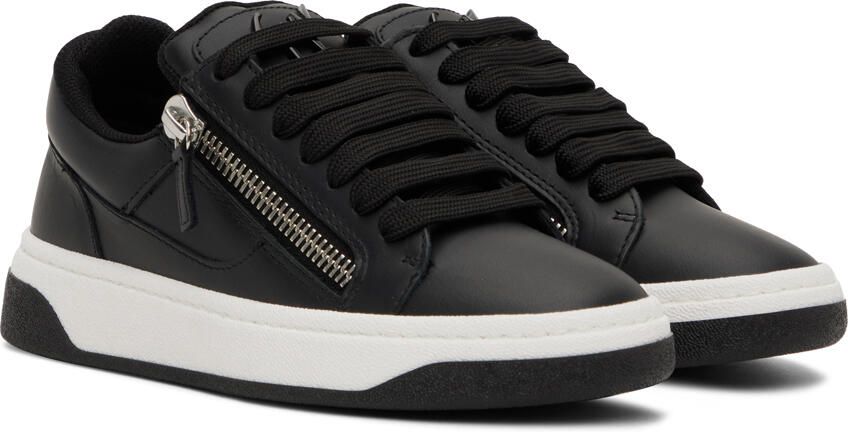 Giuseppe Zanotti Black  White Gz94 Sneakers - Picture 2