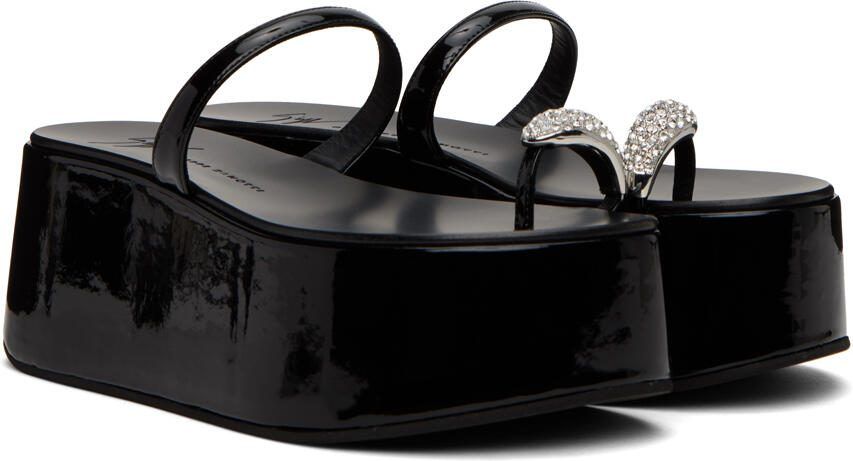 Giuseppe Zanotti Black Barnak Platform Sandals - Picture 2