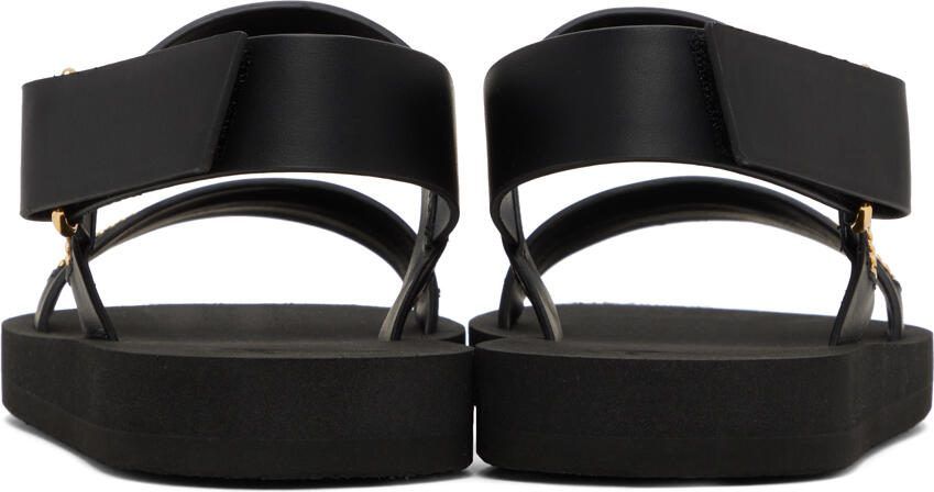 Giuseppe Zanotti Black Zip Sandals