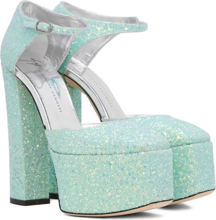 Giuseppe Zanotti Blue Bebe Heels