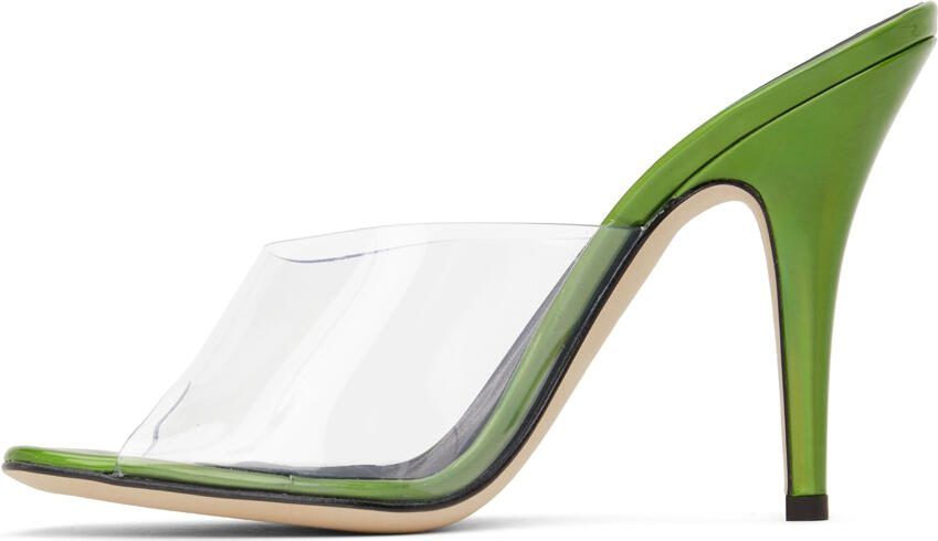 Giuseppe Zanotti Green Curvy 105mm Heeled Sandals - Picture 3