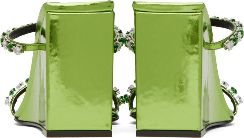 Giuseppe Zanotti Green Shangay Heeled Sandals