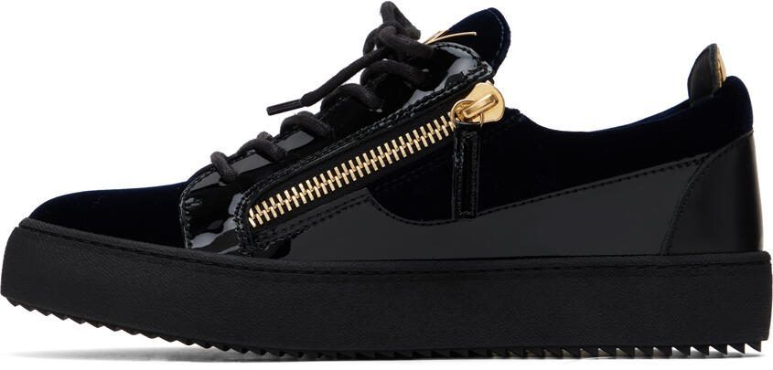 Giuseppe Zanotti Navy  Black Frankie Sneakers - Picture 3