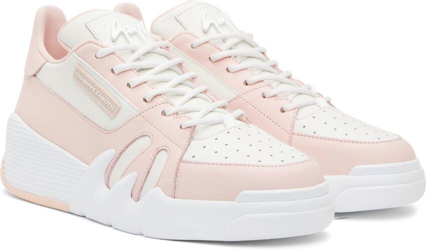 Giuseppe Zanotti Pink  White Talon Sneakers - Picture 2