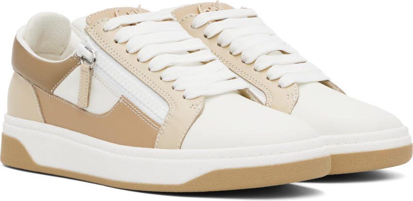 Giuseppe Zanotti White  Beige GZ Sneakers - Picture 2