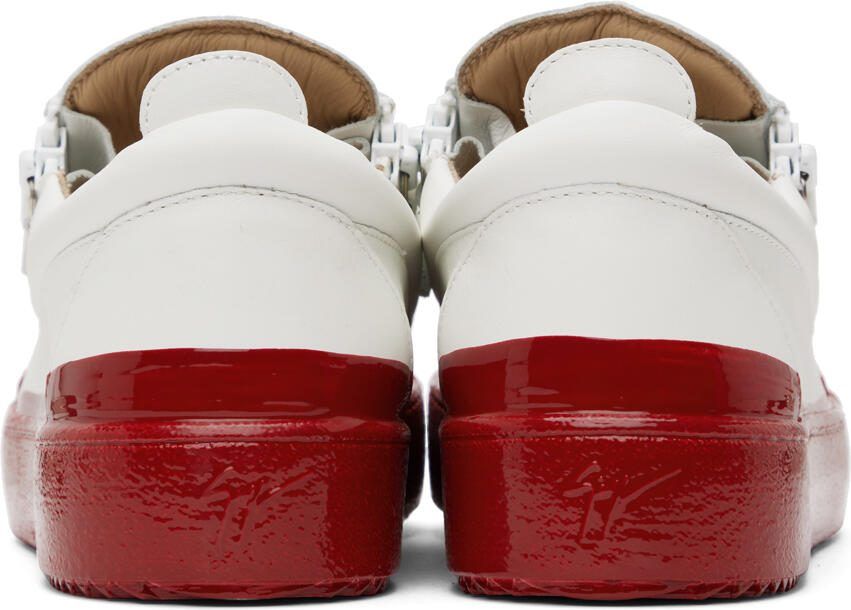 Giuseppe Zanotti White  Black Frankie Match Sneakers