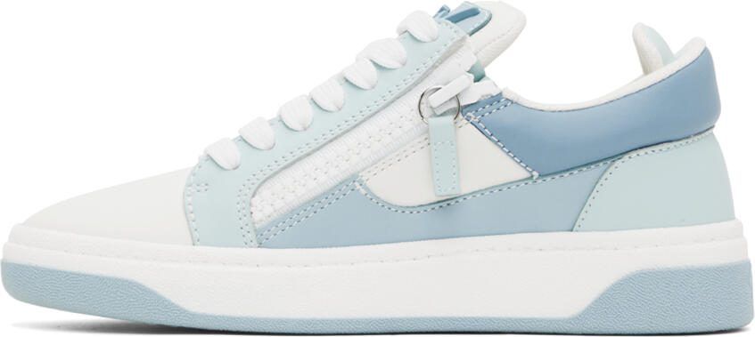 Giuseppe Zanotti White  Blue Gz94 Sneakers - Picture 3