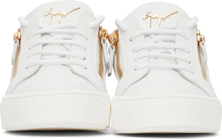 Giuseppe Zanotti White Slip-On Gail Sneakers - Picture 3