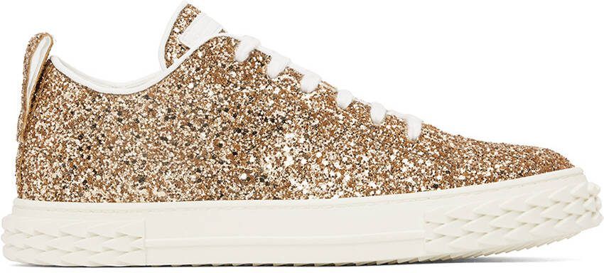 Giuseppe Zanotti Gold Blabber Sneakers - Picture 4