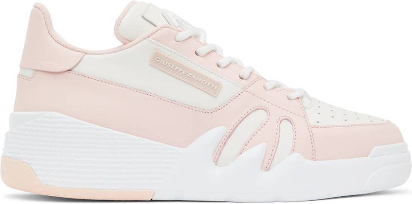 Giuseppe Zanotti Pink  White Talon Sneakers - Picture 5