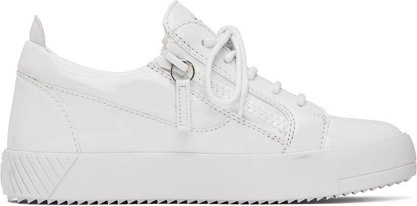 Giuseppe Zanotti White Frankie Sneakers - Picture 5